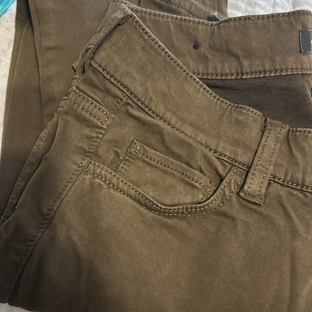 Anne Taylor The Skinny Modern Fit Olive Green Pant 80% cotton! - Picture 5 of 5